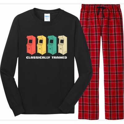 Classically Trained Gaming Gamer Cool Gift Long Sleeve Pajama Set