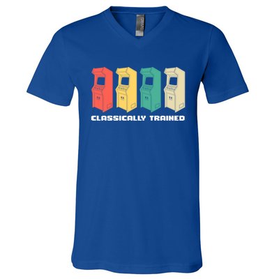 Classically Trained Gaming Gamer Cool Gift V-Neck T-Shirt