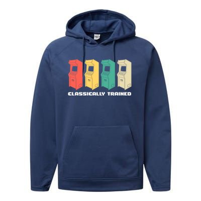 Classically Trained Gaming Gamer Cool Gift Performance Fleece Hoodie