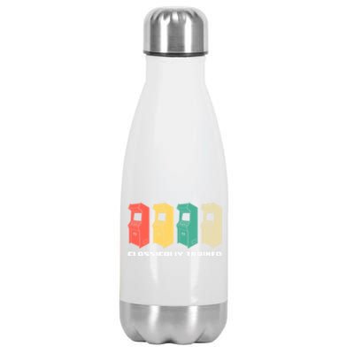 Classically Trained Gaming Gamer Cool Gift Stainless Steel Insulated Water Bottle