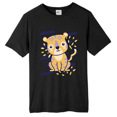 Cute Tiger Gift Tall Fusion ChromaSoft Performance T-Shirt