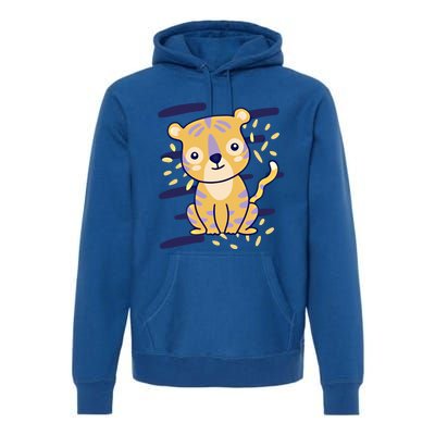 Cute Tiger Gift Premium Hoodie