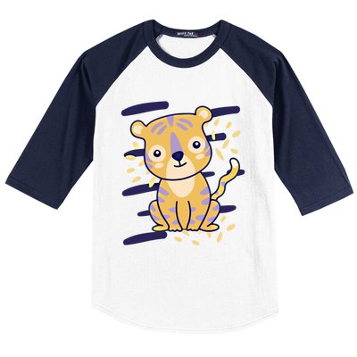 Cute Tiger Gift Baseball Sleeve Shirt