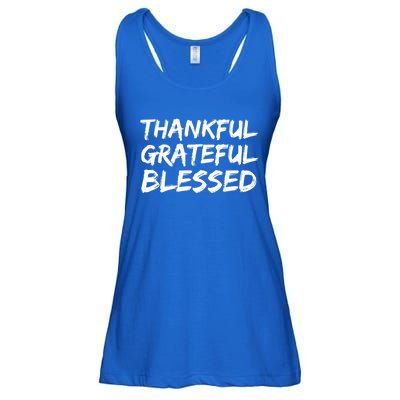 Christian Thanksgiving Gift S Thankful Grateful Blessed Gift Ladies Essential Flowy Tank