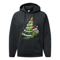 Christmas Tree Gifts Animal Turtle Performance Fleece Hoodie