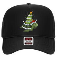 Christmas Tree Gifts Animal Turtle High Crown Mesh Back Trucker Hat