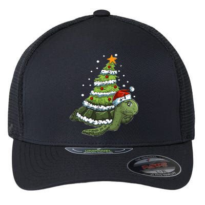 Christmas Tree Gifts Animal Turtle Flexfit Unipanel Trucker Cap