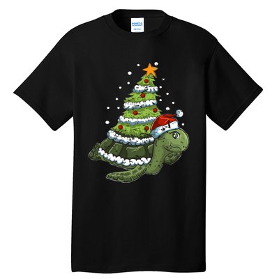 Christmas Tree Gifts Animal Turtle Tall T-Shirt