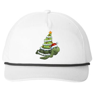 Christmas Tree Gifts Animal Turtle Snapback Five-Panel Rope Hat