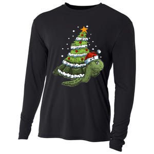 Christmas Tree Gifts Animal Turtle Cooling Performance Long Sleeve Crew