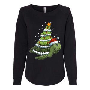 Christmas Tree Gifts Animal Turtle Womens California Wash Sweatshirt