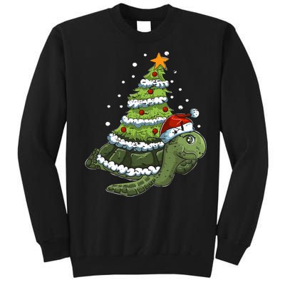 Christmas Tree Gifts Animal Turtle Tall Sweatshirt