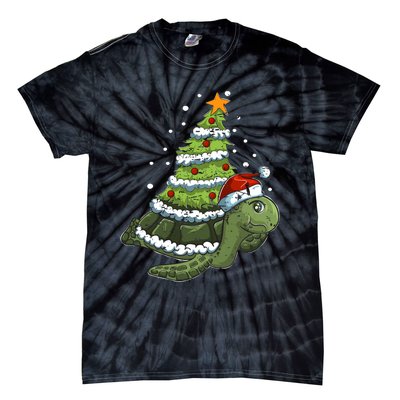 Christmas Tree Gifts Animal Turtle Tie-Dye T-Shirt