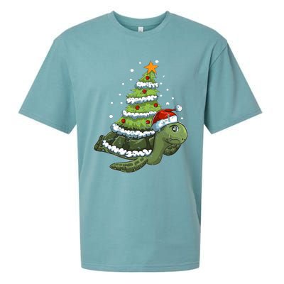 Christmas Tree Gifts Animal Turtle Sueded Cloud Jersey T-Shirt