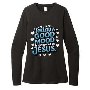 Christian TodayS Good Mood Is Sponsored By Jesus Womens CVC Long Sleeve Shirt