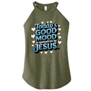 Christian TodayS Good Mood Is Sponsored By Jesus Women's Perfect Tri Rocker Tank