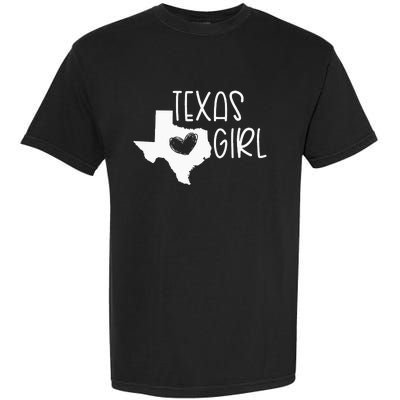 Cute Texas Girl I Love Texas Real Proud Texan Womens Garment-Dyed Heavyweight T-Shirt