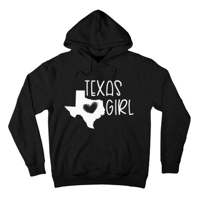 Cute Texas Girl I Love Texas Real Proud Texan Womens Hoodie