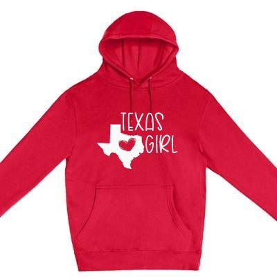 Cute Texas Girl I Love Texas Real Proud Texan Womens Premium Pullover Hoodie