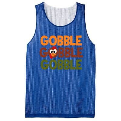 Cute Thanksgiving Gobble Gobble Humorous Gift Mesh Reversible Basketball Jersey Tank