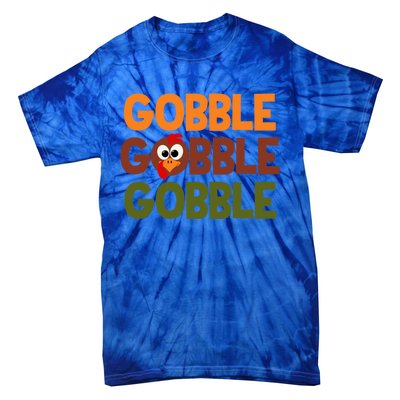 Cute Thanksgiving Gobble Gobble Humorous Gift Tie-Dye T-Shirt