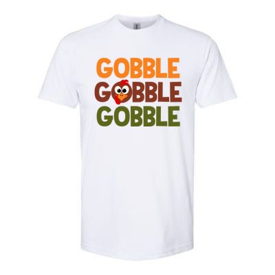 Cute Thanksgiving Gobble Gobble Humorous Gift Softstyle CVC T-Shirt