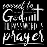 Connect To God Password Prayer Jesus Christian Flat Bill Trucker Hat