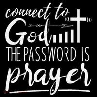 Connect To God Password Prayer Jesus Christian 16 in Basic Backpack