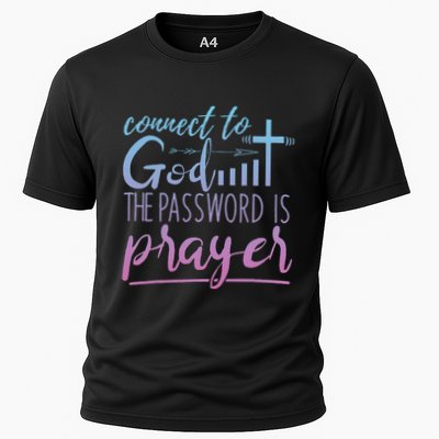 Connect To God Password Prayer Jesus Christian Performance Shirt