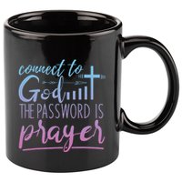 Connect To God Password Prayer Jesus Christian 11oz C Handle Ceramic Mug