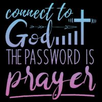 Connect To God Password Prayer Jesus Christian Drawstring Bag
