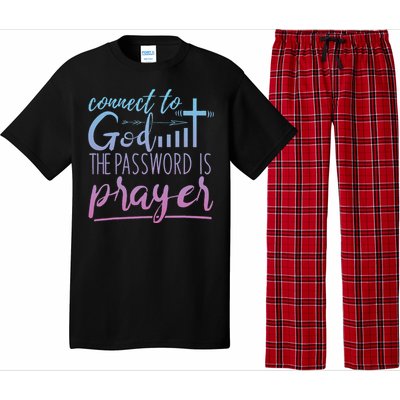 Connect To God Password Prayer Jesus Christian Pajama Set