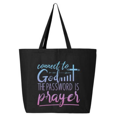 Connect To God Password Prayer Jesus Christian 25L Jumbo Tote