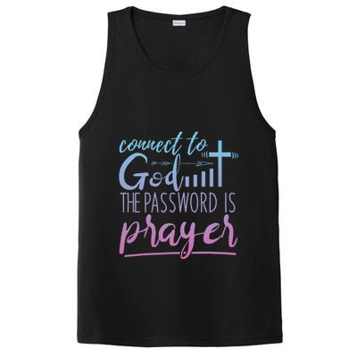 Connect To God Password Prayer Jesus Christian PosiCharge Competitor Tank