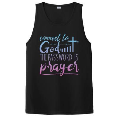 Connect To God Password Prayer Jesus Christian PosiCharge Competitor Tank