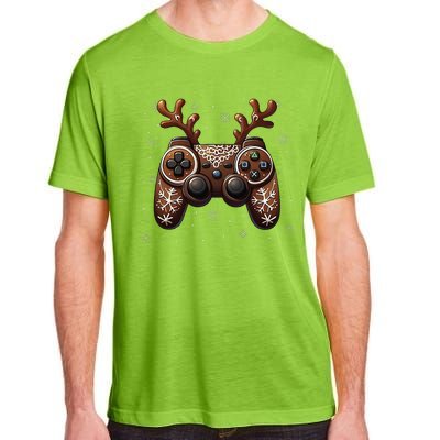 Christmas The Gamer Reindeer Video Gaming Adult ChromaSoft Performance T-Shirt