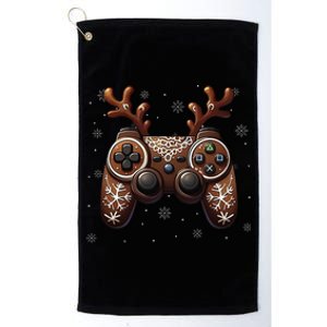 Christmas The Gamer Reindeer Video Gaming Platinum Collection Golf Towel