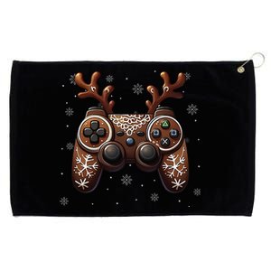 Christmas The Gamer Reindeer Video Gaming Grommeted Golf Towel