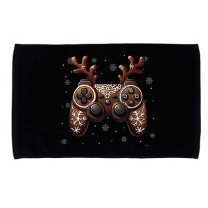 Christmas The Gamer Reindeer Video Gaming Microfiber Hand Towel