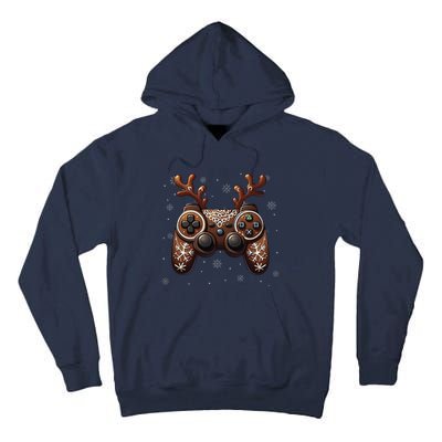 Christmas The Gamer Reindeer Video Gaming Tall Hoodie