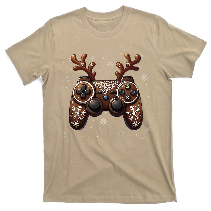 Christmas The Gamer Reindeer Video Gaming T-Shirt