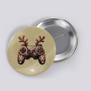 Christmas The Gamer Reindeer Video Gaming Button