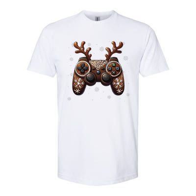 Christmas The Gamer Reindeer Video Gaming Softstyle CVC T-Shirt