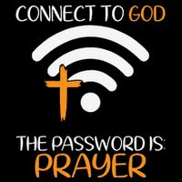 Connect To God He The Password Is Prayer God Faith Jesus Women's Crop Top Tee