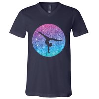 Cute Trendy Gymnastics Gift For Girl Teens And Women V-Neck T-Shirt