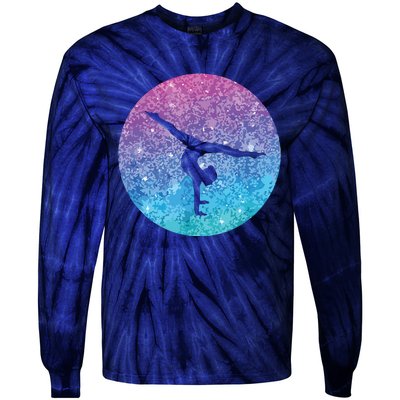 Cute Trendy Gymnastics Gift For Girl Teens And Women Tie-Dye Long Sleeve Shirt