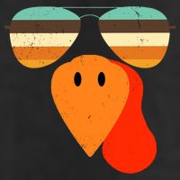 Cool Turkey Gobble Face Shades Funny Thanksgiving 7 Panel Mesh Trucker Snapback Hat