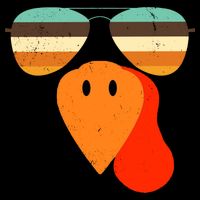 Cool Turkey Gobble Face Shades Funny Thanksgiving Tie-Dye T-Shirt