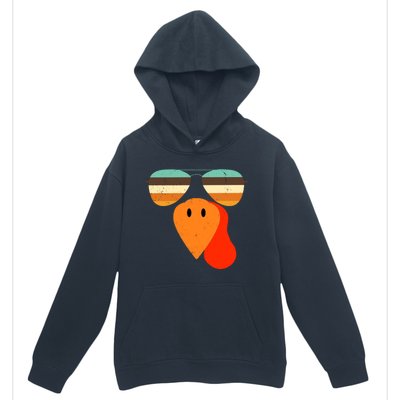 Cool Turkey Gobble Face Shades Funny Thanksgiving Urban Pullover Hoodie