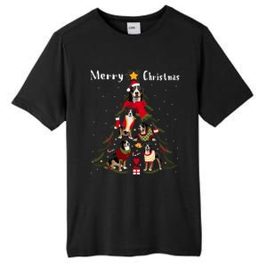 Christmas Tree Greater Swiss Mountain Dog Lover Xmas Gift Tall Fusion ChromaSoft Performance T-Shirt